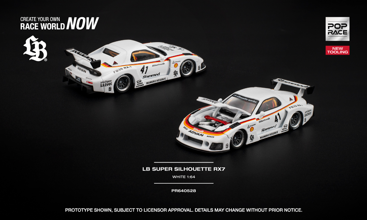 PRÉ-ORDER *** RX7 (FD3S) Liberty Walk Super Silhouette 1:64 POP