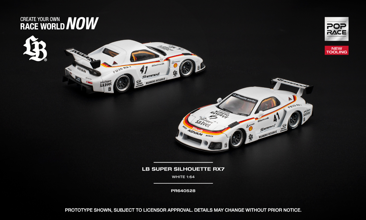 PRÉ-ORDER *** RX7 (FD3S) Liberty Walk Super Silhouette 1:64 POP