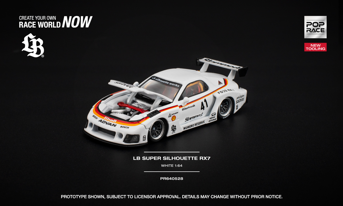 LA400K POPRACE 1/64 MAZDA RX7 FD3S 2台 LA400K POPRACE 1/64 MAZDA