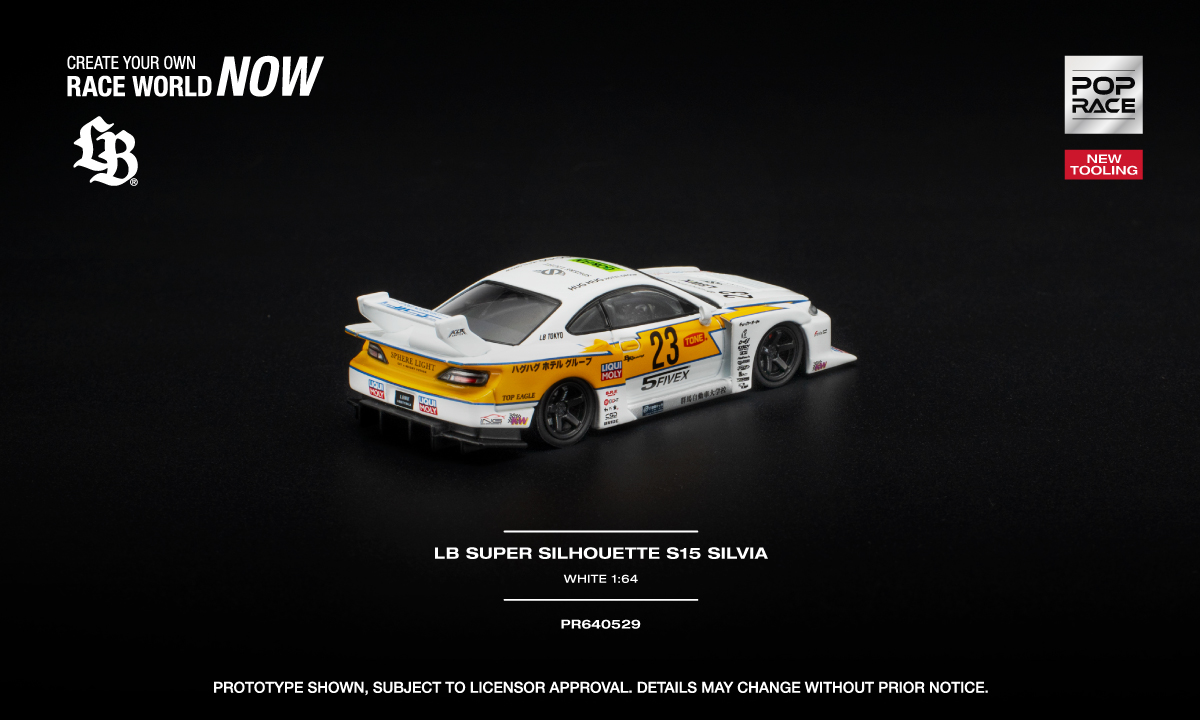 PRÉ-ORDER *** S15 Silvia LB Super Silhouette Liberty Walk 1:64 POP
