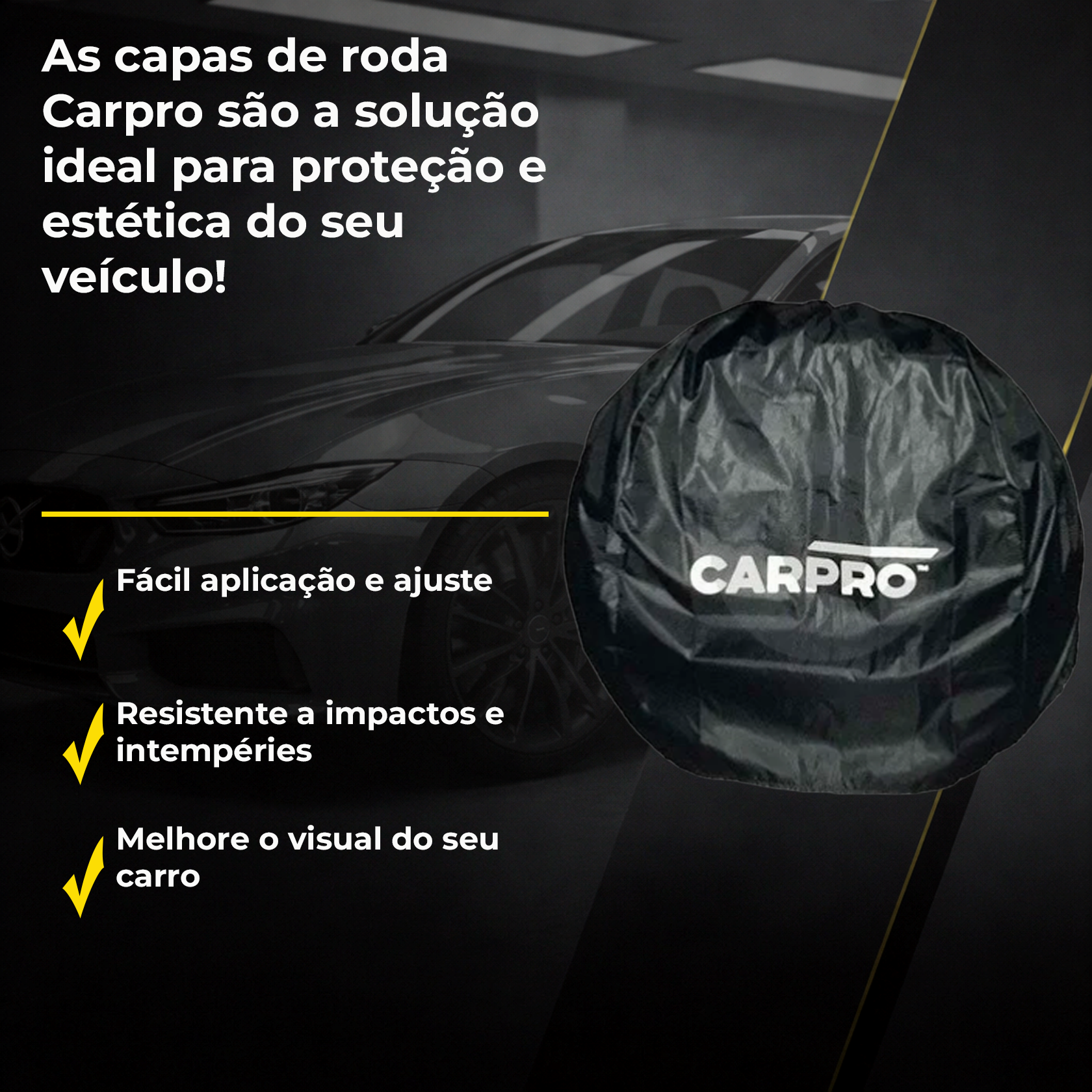 CARPRO Wheel Cover 4個セット Capas Impermeáveis para Rodas CarPro | Proteção Completa e Durável