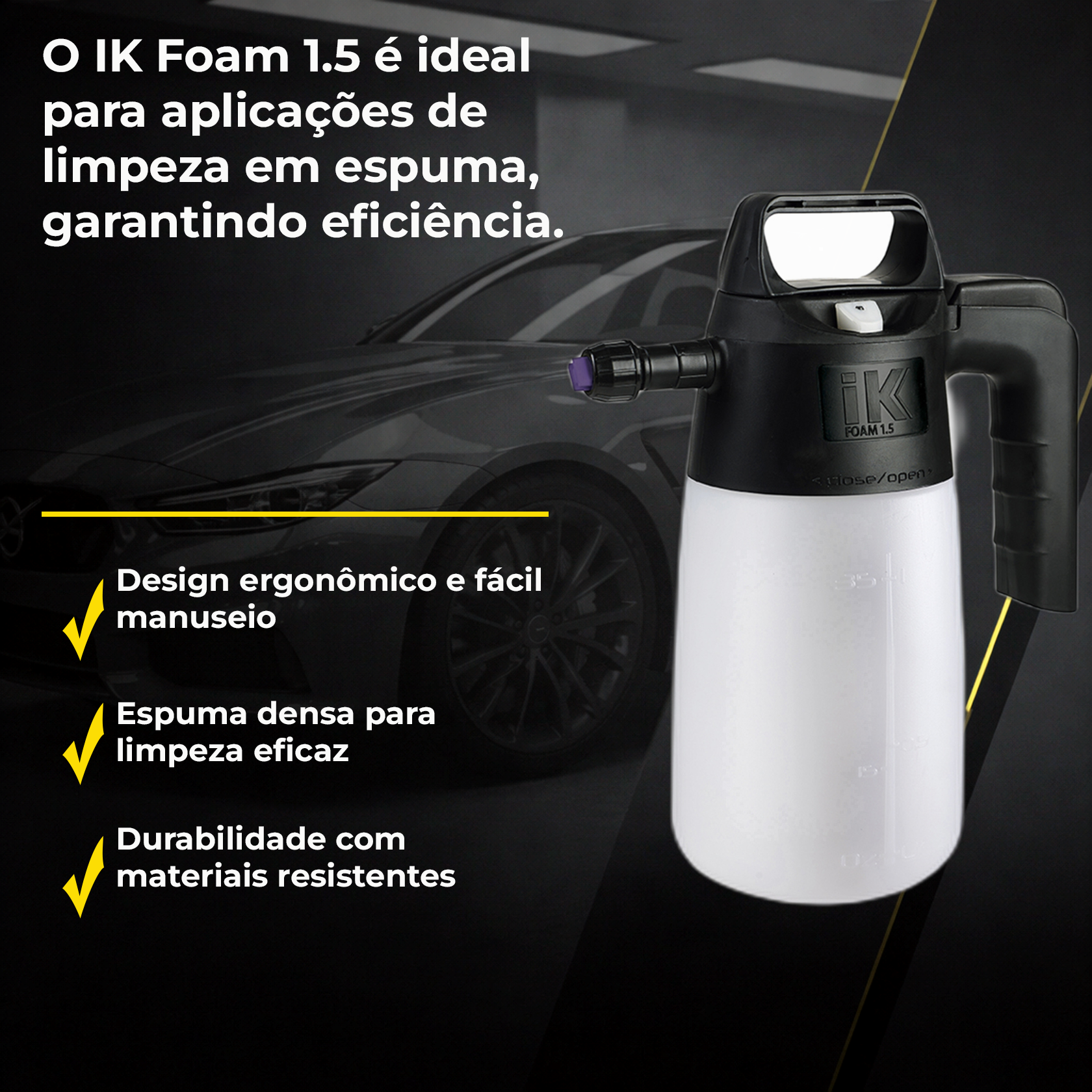 IK FOAM 1.5 | Pulverizador Profissional de Espuma - PRODUTOS PARA
