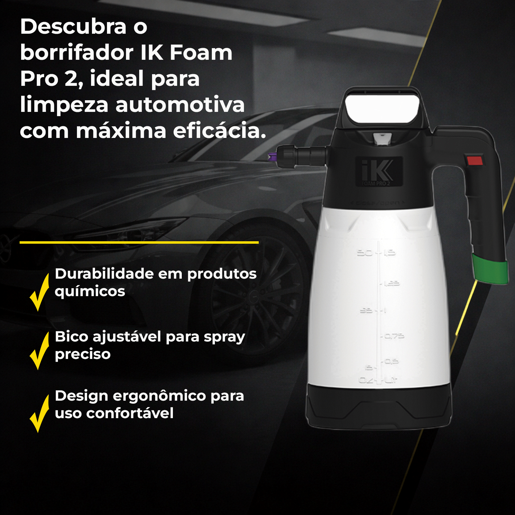 IK Foam Pro 2 | Pulverizador Profissional para Geração de Espuma
