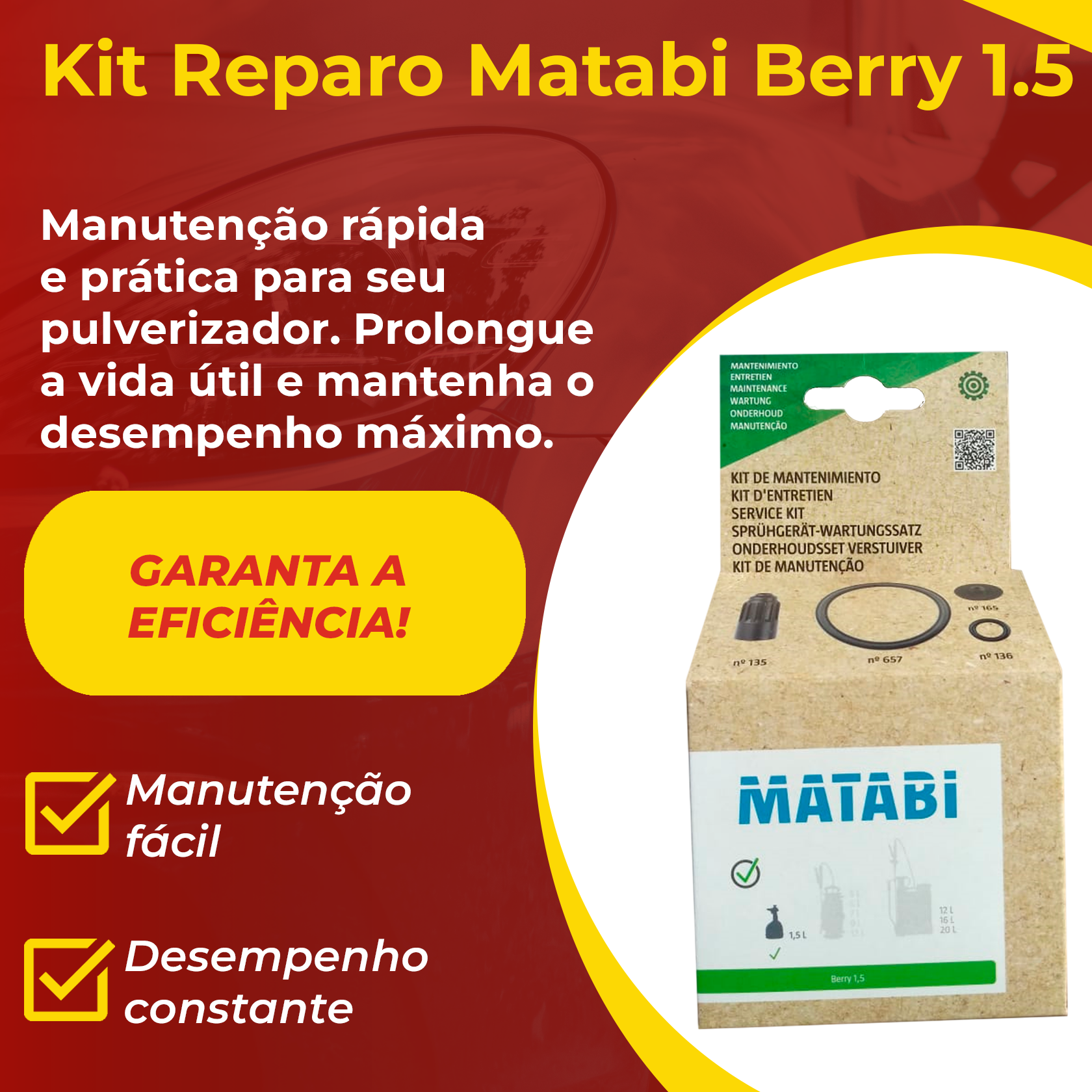 Matabi Kit Manutenzione Per Spruzzatori Berry E Style 1,5L: Prolunga La Vita Del Tuo Irroratore, Prodotto In Spagna