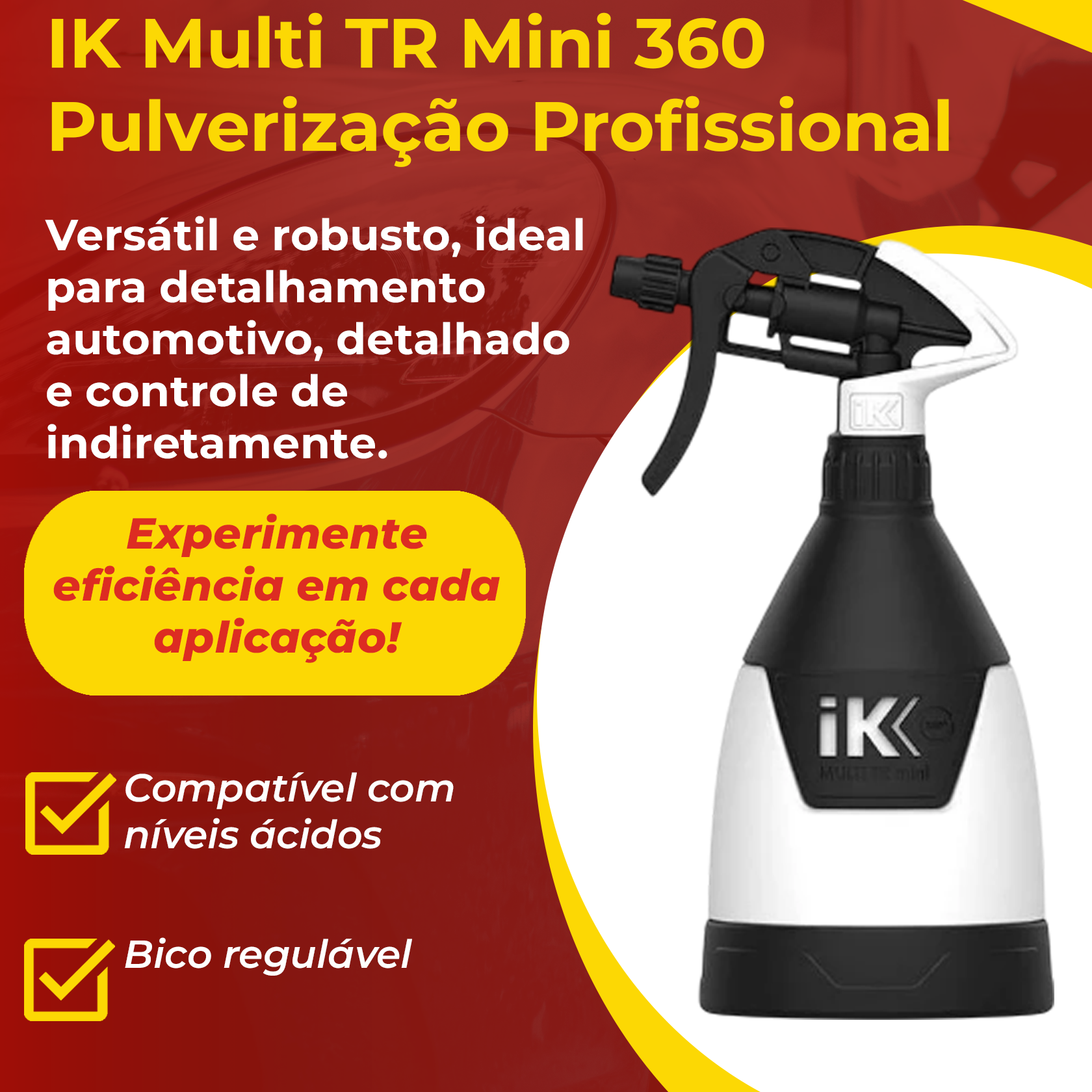 IK Borrifador Multi TR Mini 360º | Pulverizador Portátil