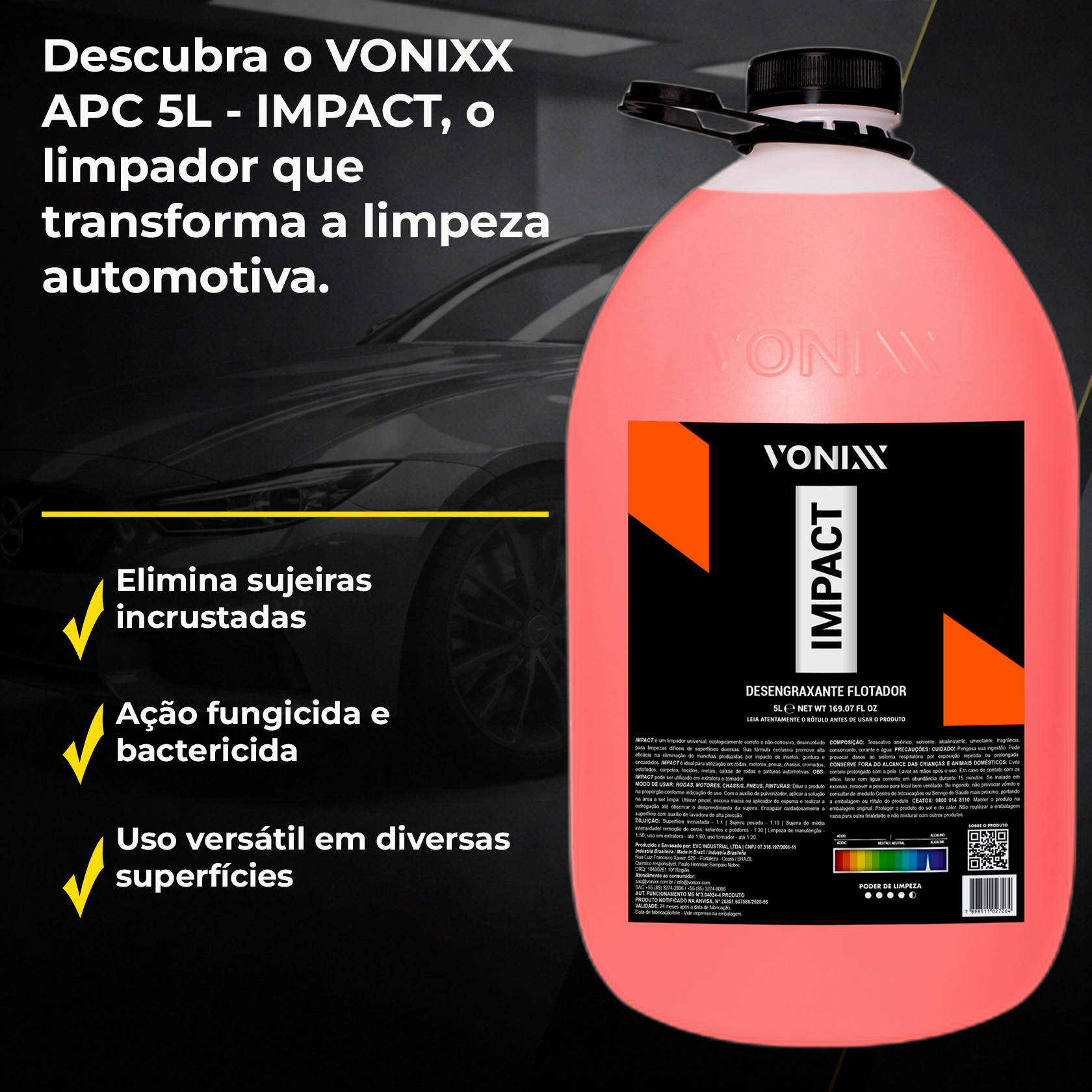 Vonixx APC 5L Impact | Higienização Profunda - PRODUTOS PARA
