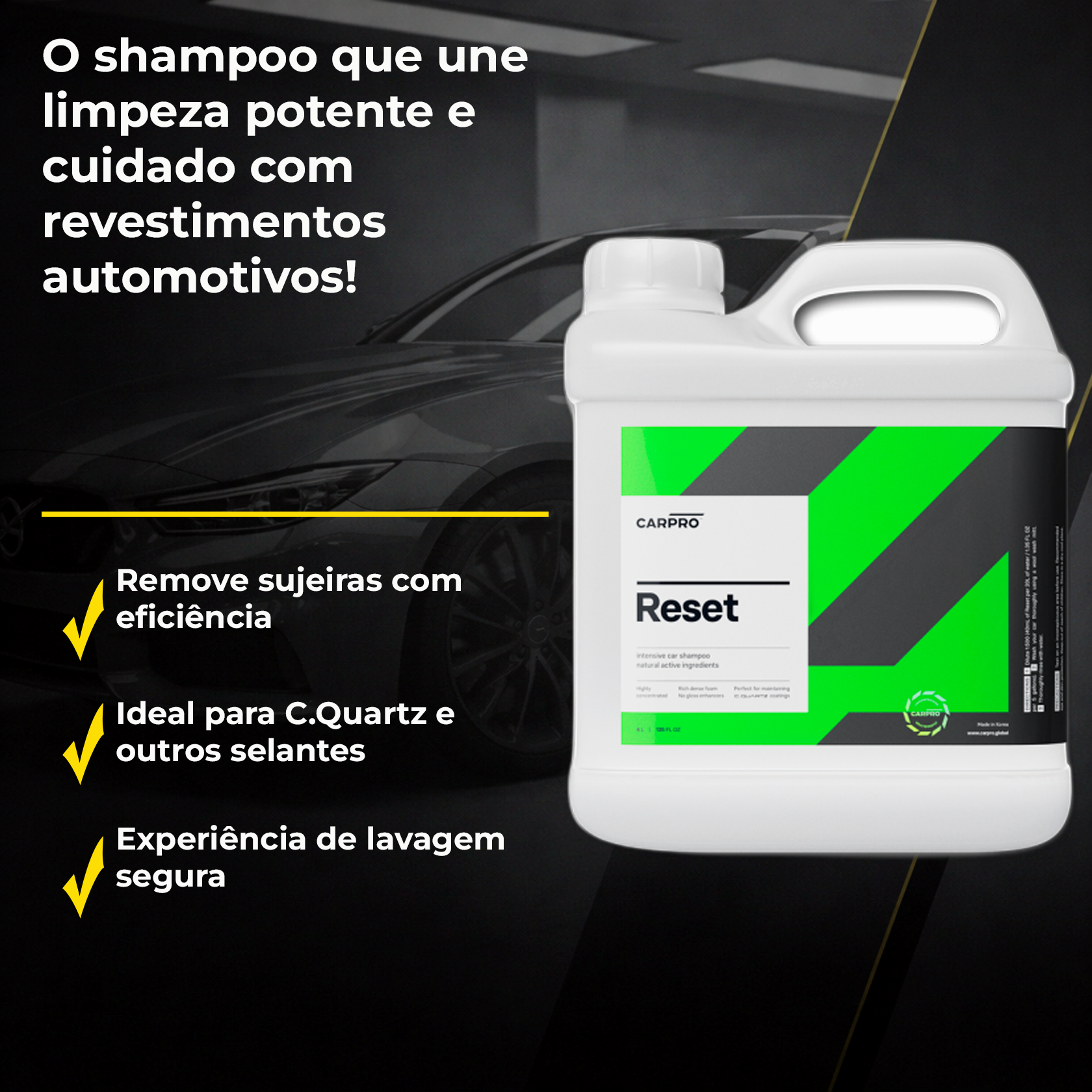 CarPro Reset | Shampoo Neutro para Revestimentos Cerâmicos