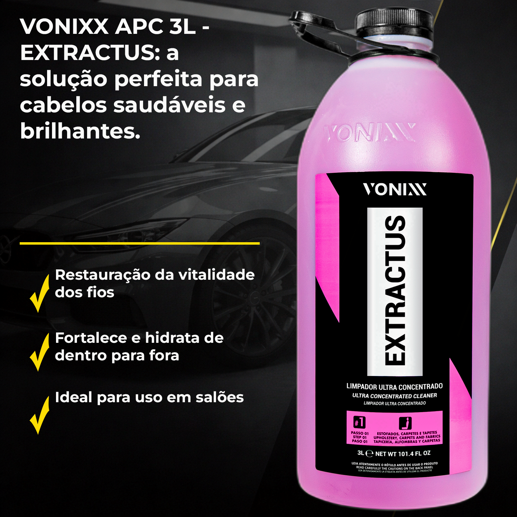 Vonixx Extractus Sensitive 3L | Para Tecidos Delicados - PRODUTOS