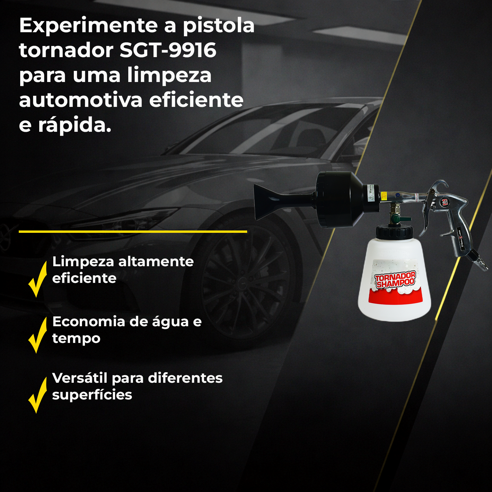 Sigma Tornador Espuma SGT9916|Alta Eficiência para Limpeza