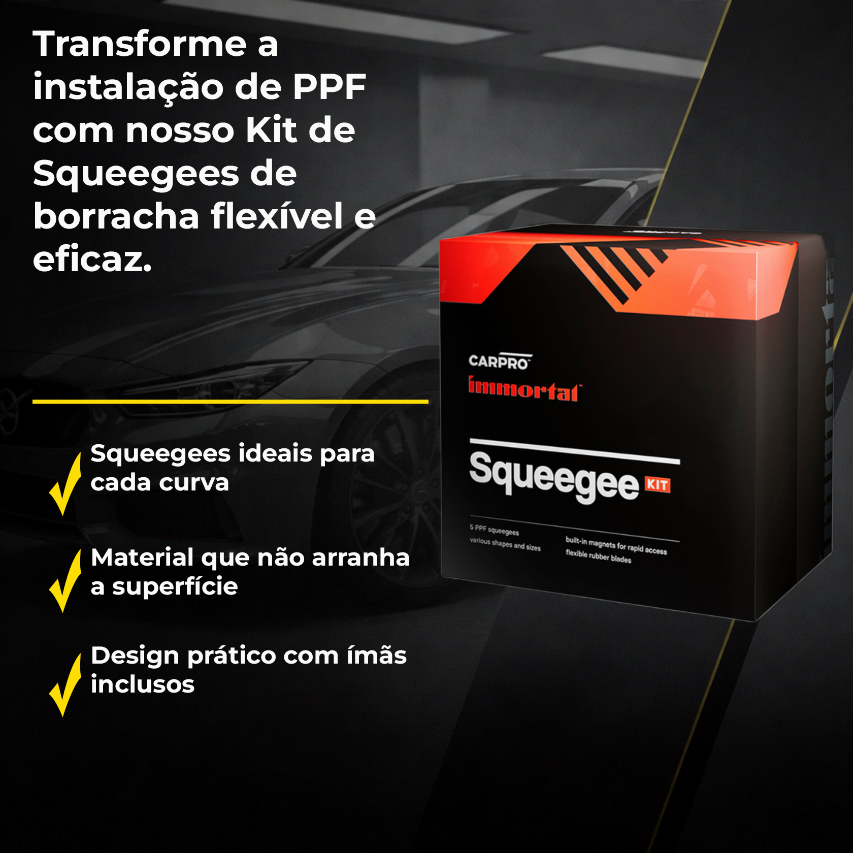 Kit Espátula CarPro PPF | Precisão e Segurança - PRODUTOS PARA