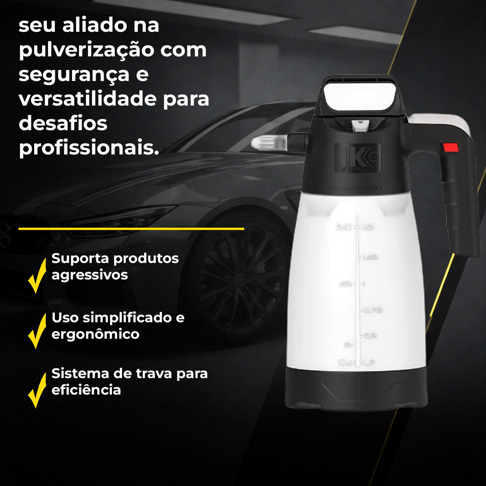 IK Borrifador Multi Pro 2 360 | Resistente a Químicos | 1,5 Litros