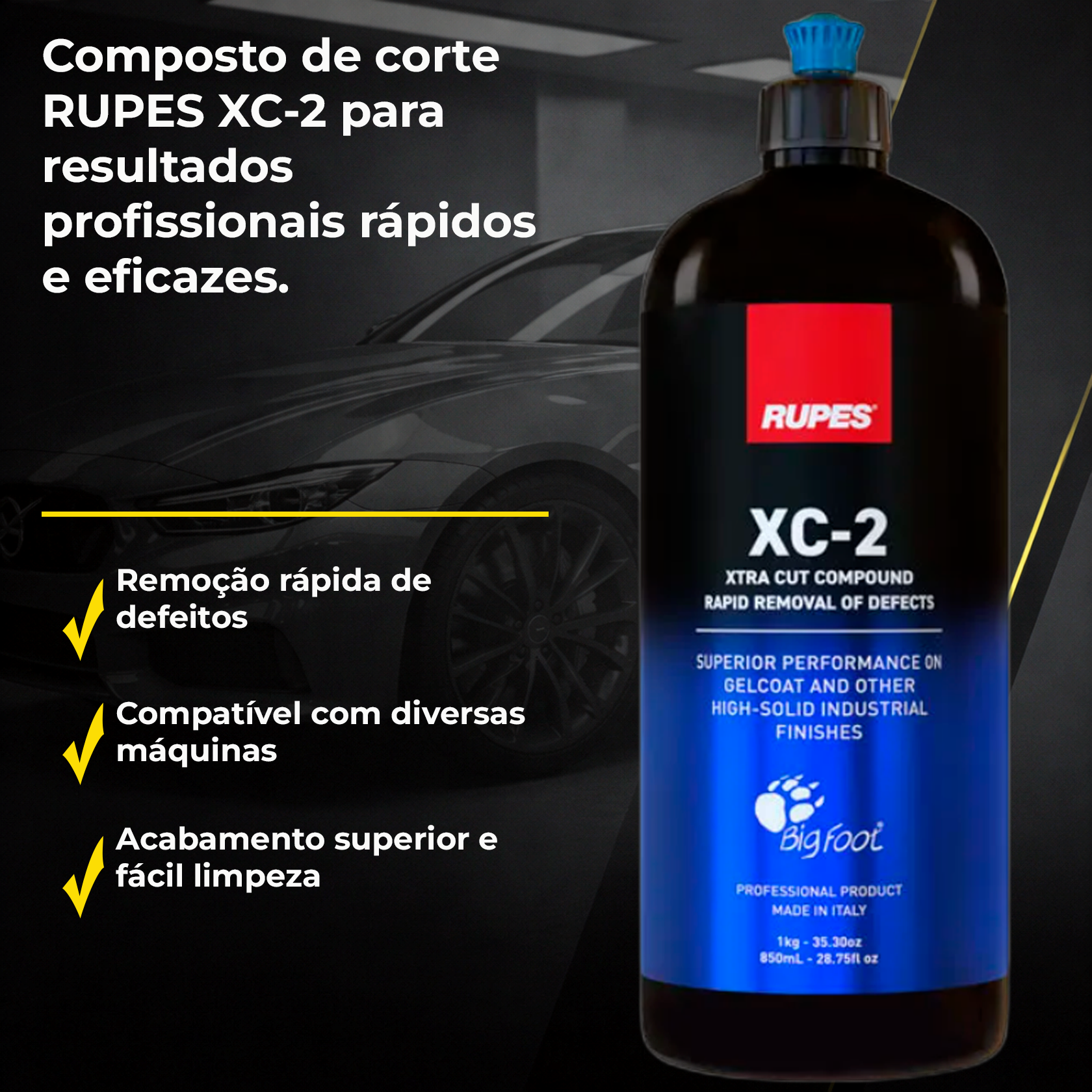 Rupes XC-2 Composto de Corte | Eficiência Incomparável - PRODUTOS