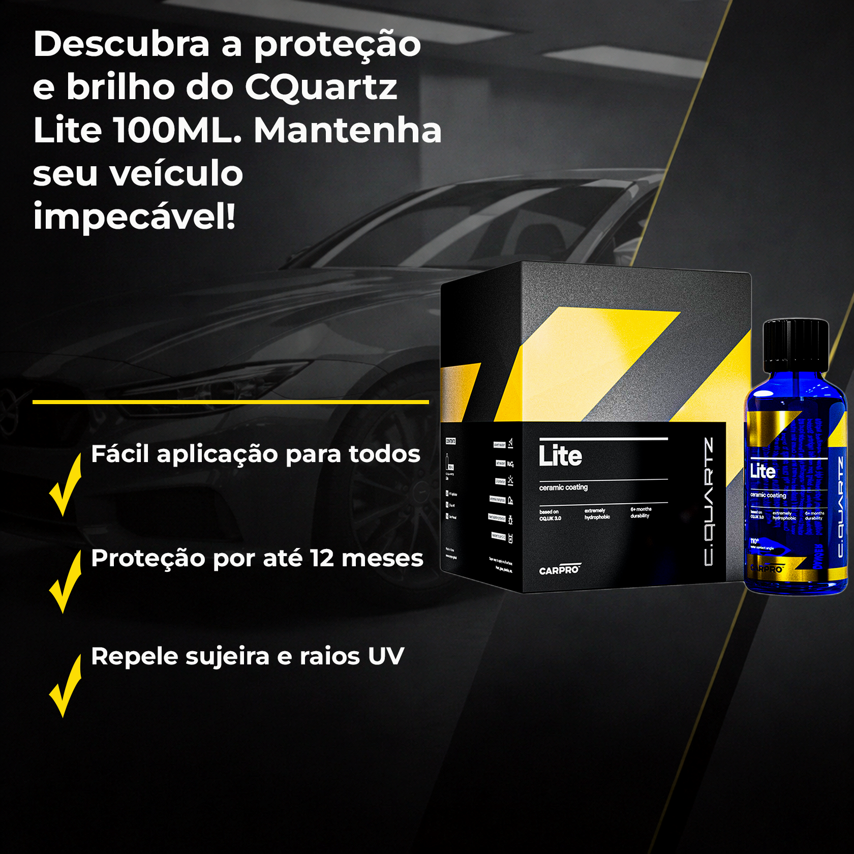 CQuartz Lite - Revestimento Cerâmico Fácil de Aplicar | CarPro