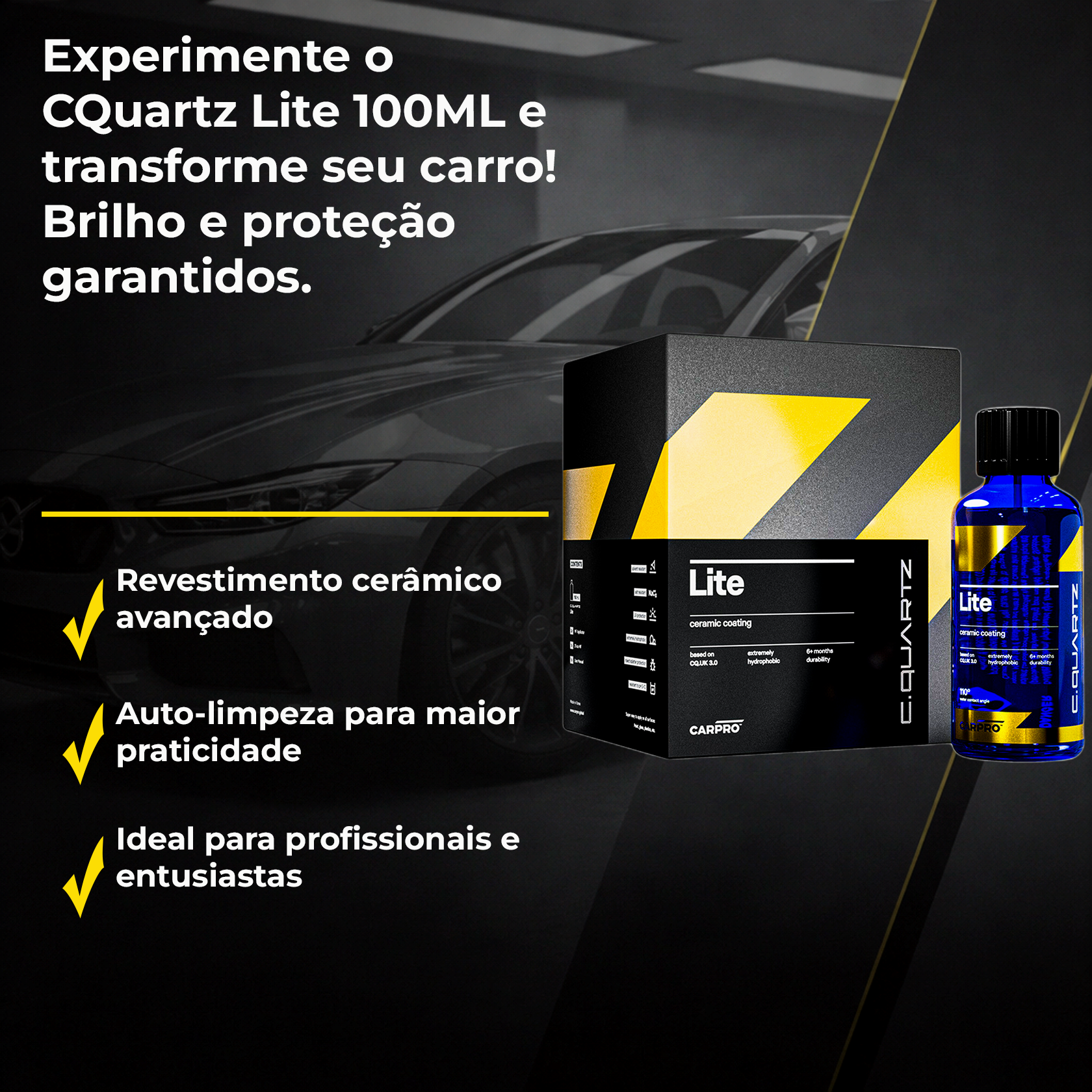 CQuartz Lite - Revestimento Cerâmico Fácil de Aplicar | CarPro