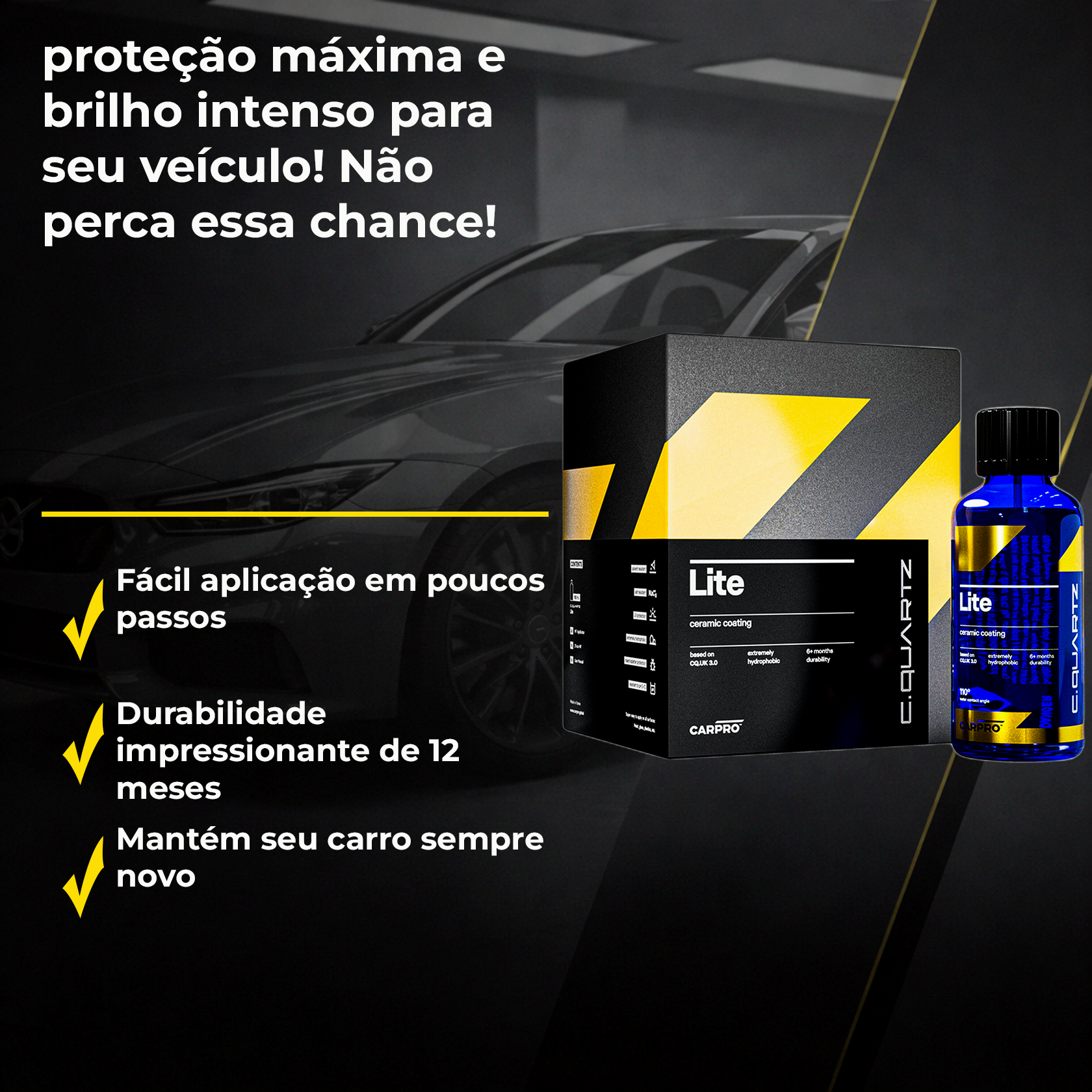 CQuartz Lite - Revestimento Cerâmico Fácil de Aplicar | CarPro