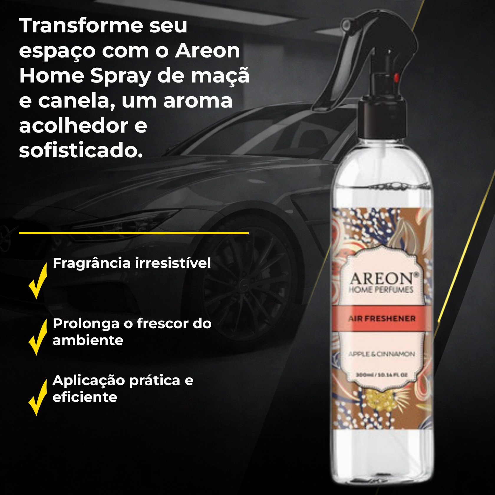AREON HOME SPRAY AMBIENTE 300ML APPLE AMP CINNAMON REF: 6631