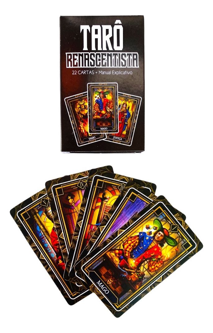 Jogo Cartas Baralho O Tarot Negro 22 Cartas Manual Promoção