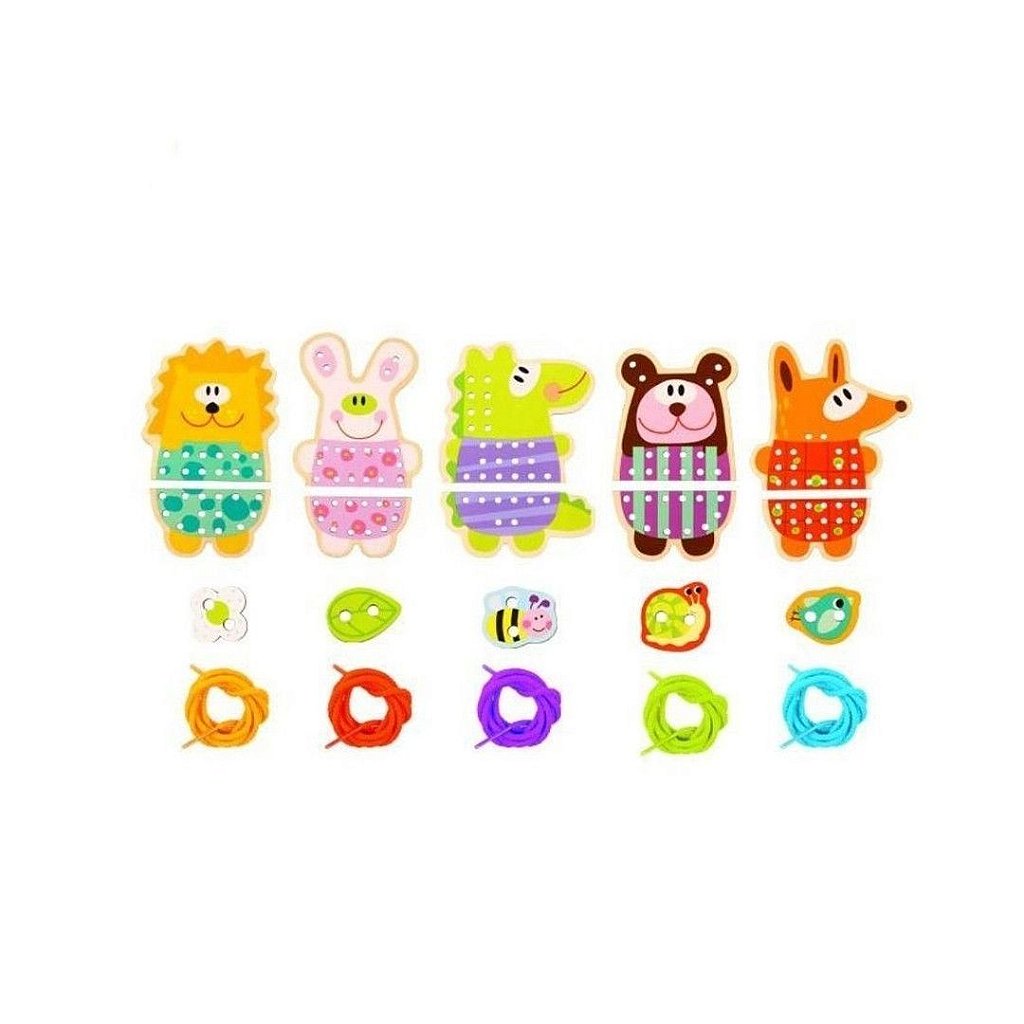 Alinhavo 5 em 1 - Animais Tooky Toy