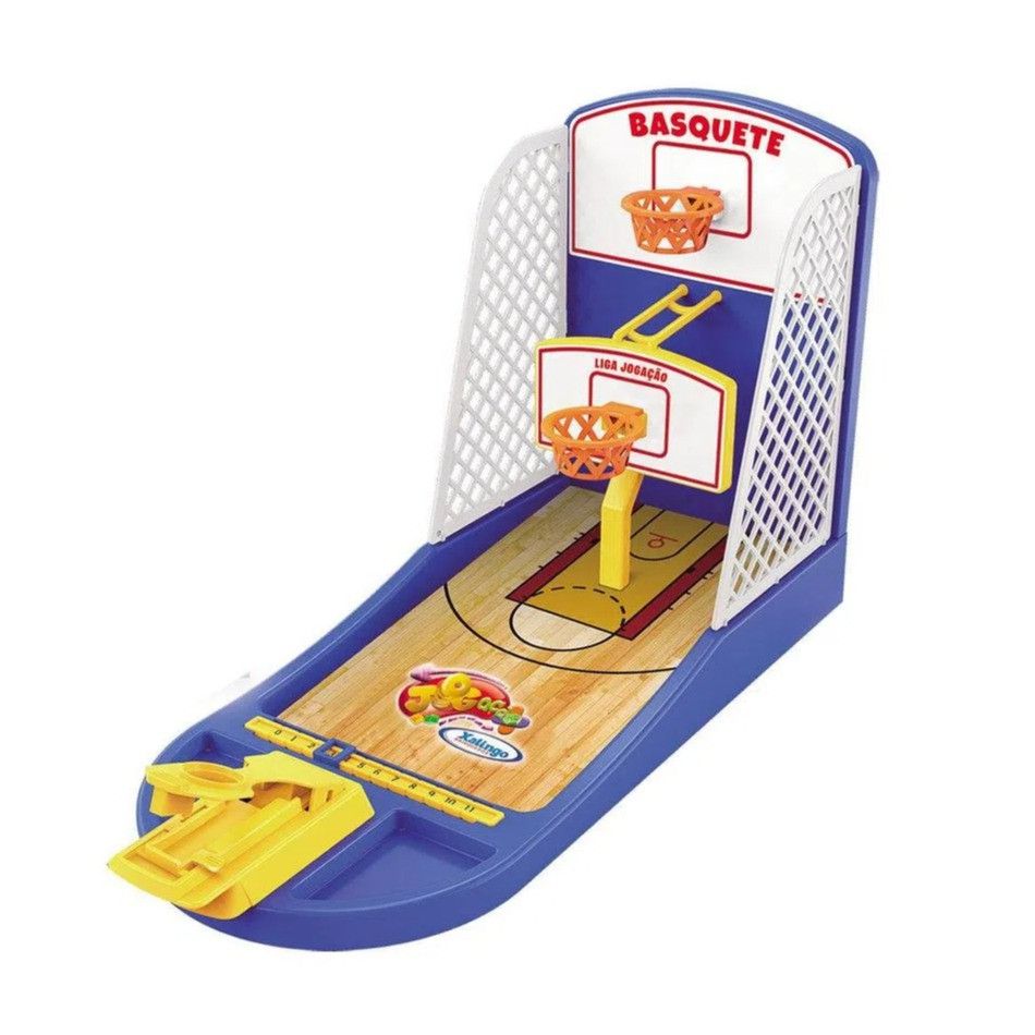 Mini Jogo De Basquete Brinquedo Sensorial 2 Jogadores