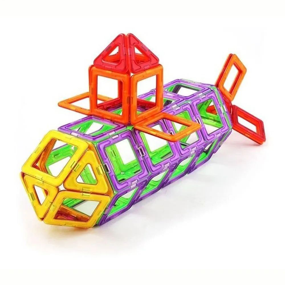 Blocos de Montar Jogo Magnético 56 Peças Magforma Brinquedo