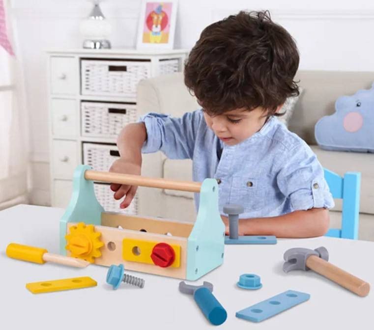 Caixa de Ferramentas - Brinquedo de madeira - Tooky Toy