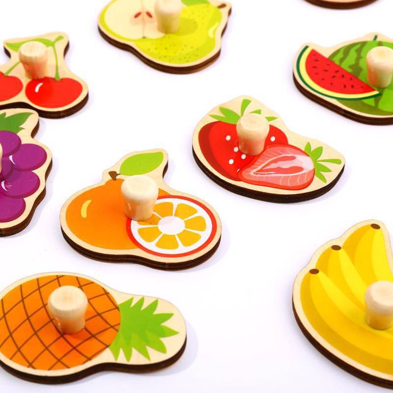 Encaixe Com Pinos - Frutas - Tooky Toy