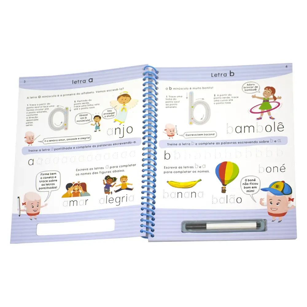 Ensino Fundamental Alfabetização Escreva e Apague: Minúsculas