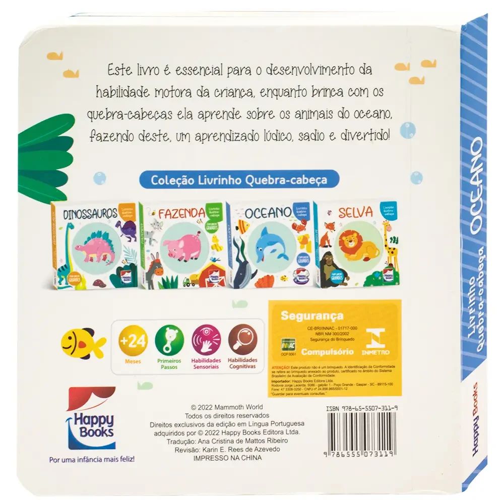 Livrinho Quebra-cabeça: Oceano