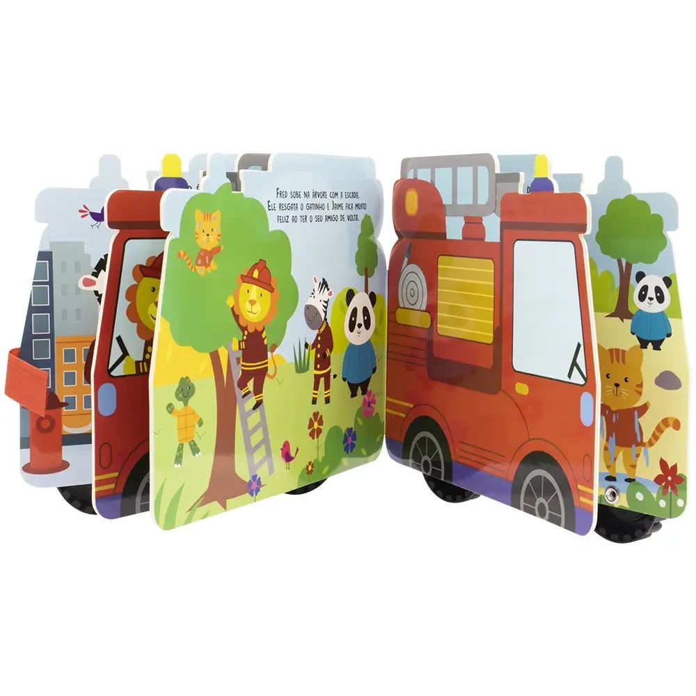 Livro Aventura Sobre Rodas: O Caminhão de Bombeiros do Fred