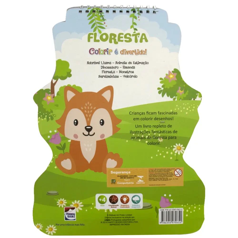 Livro Colorir é Divertido! Floresta