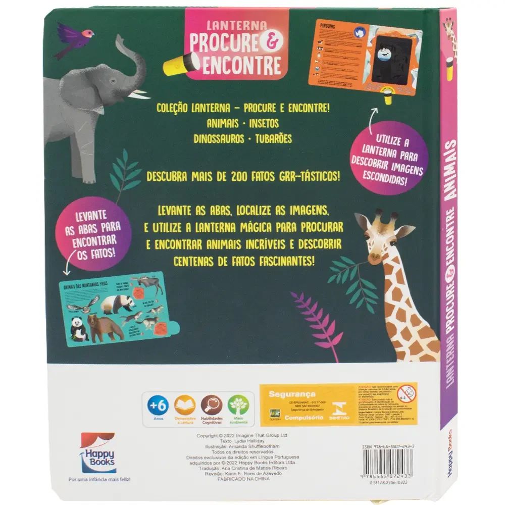 Livro Lanterna - Procure e encontre! Animais