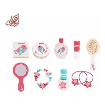 Maleta Maquiagem com Acessórios em Madeira - Tooky Toys
