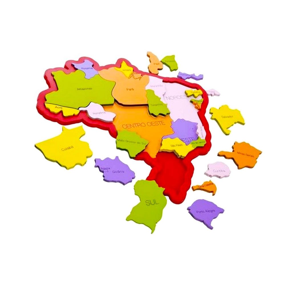 Mapa Brasil - Regiões, Estados e Capitais