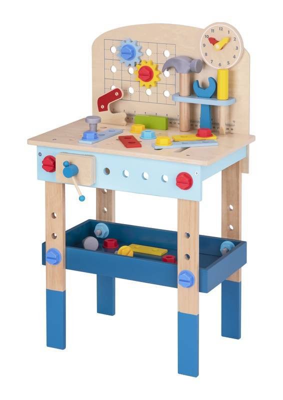 Mesa de Ferramentas de madeira - Tooky Toy