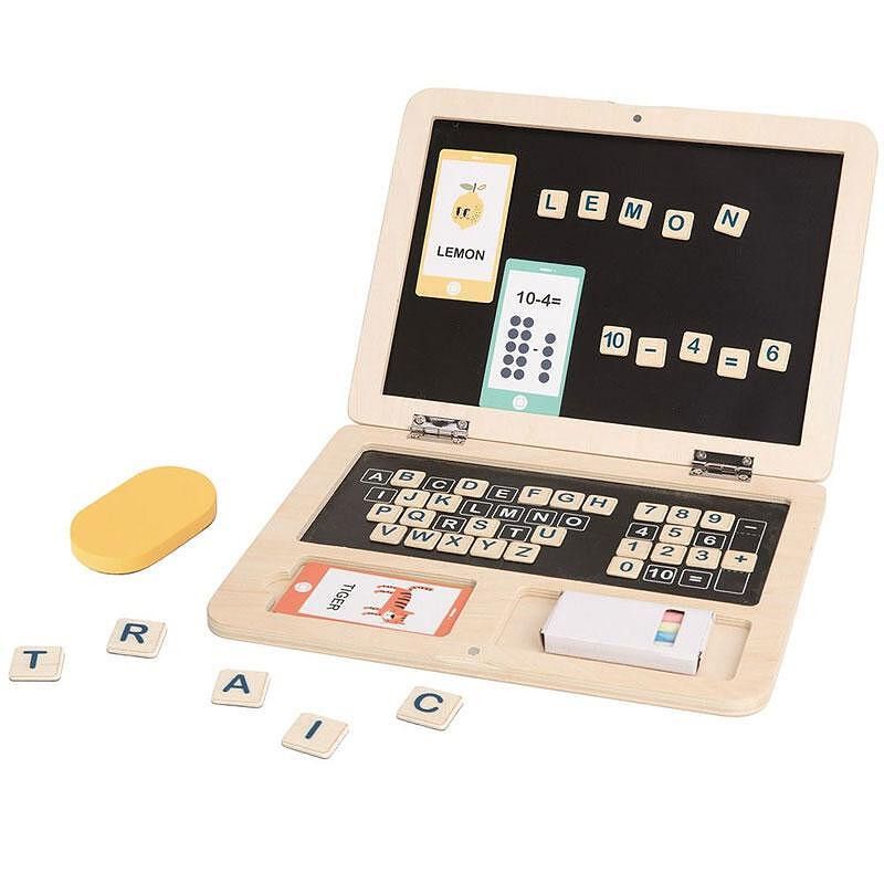 Notebook de Madeira da Tooky Toy - Aprendizado Divertido e Criativo