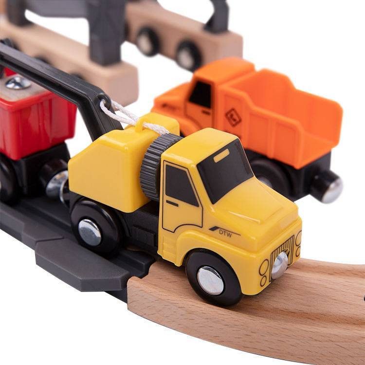 Pista de Carrinho - Tema Obras (construção) - 35 Peças - Média - Tooky Toy