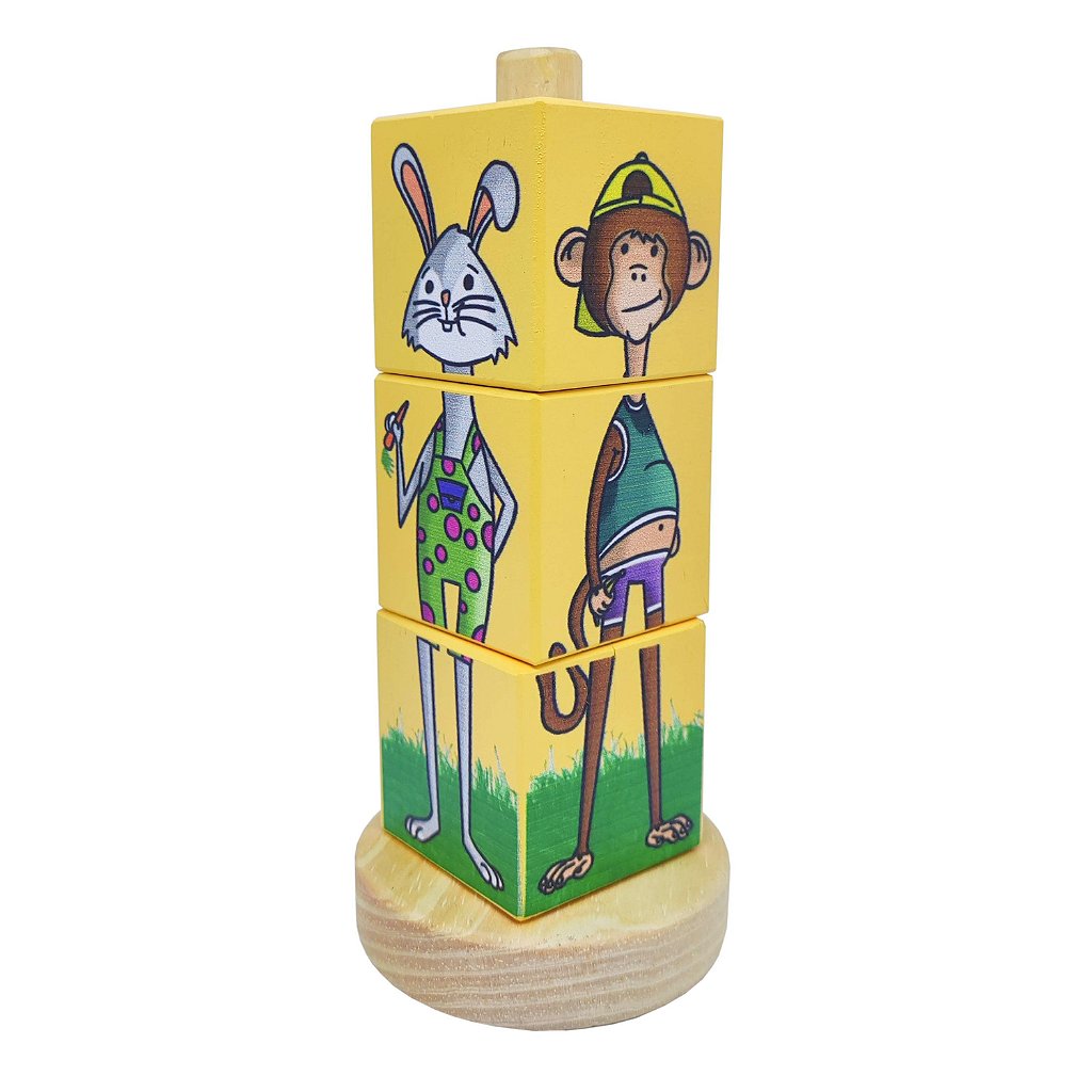 Quebra-Cabeça Cubos Amarelo