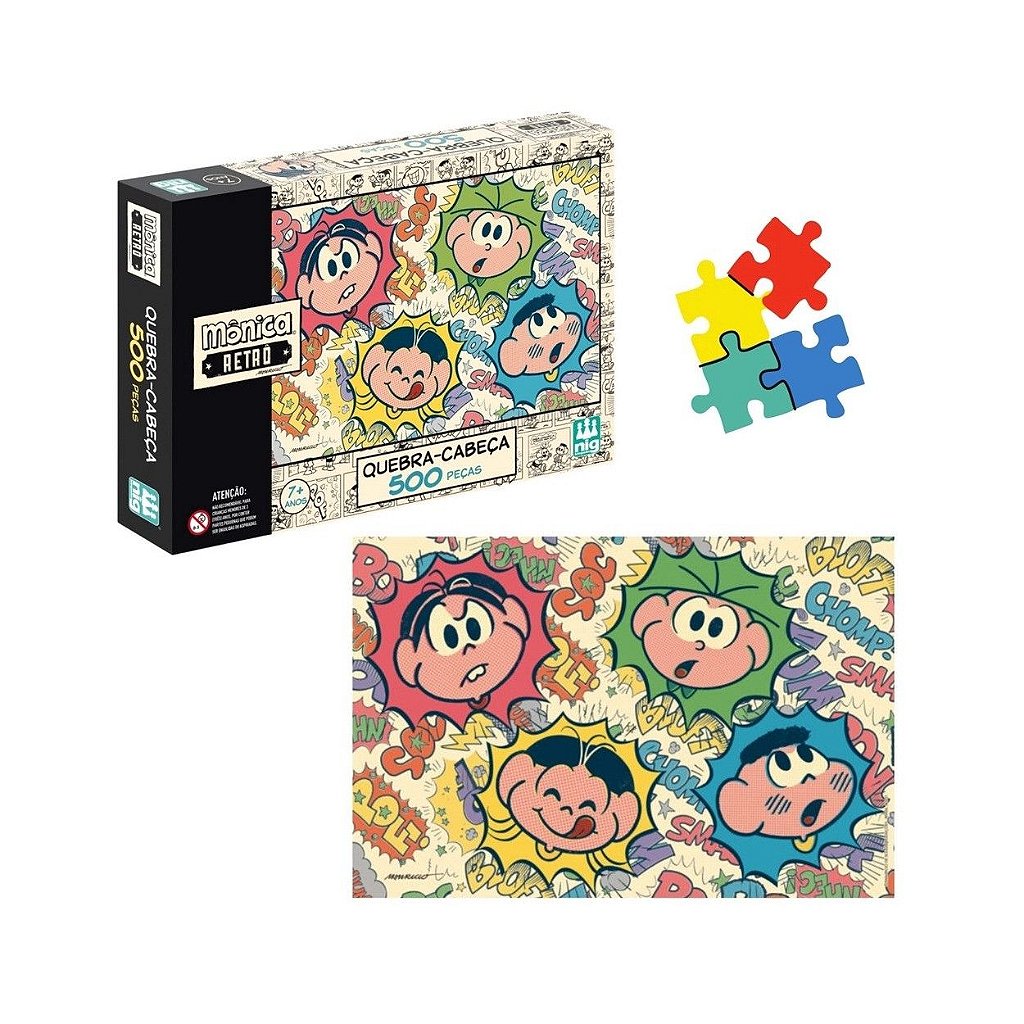 Quebra-cabeça 48 peças Montar e Colorir - Bichos fofos – Puzzle Me