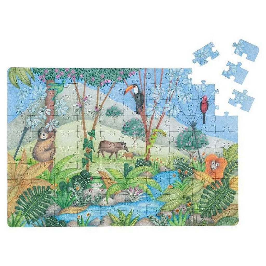 Quebra Cabeça Puzzle De Madeira Desafio Bamboo - R$ 30,00