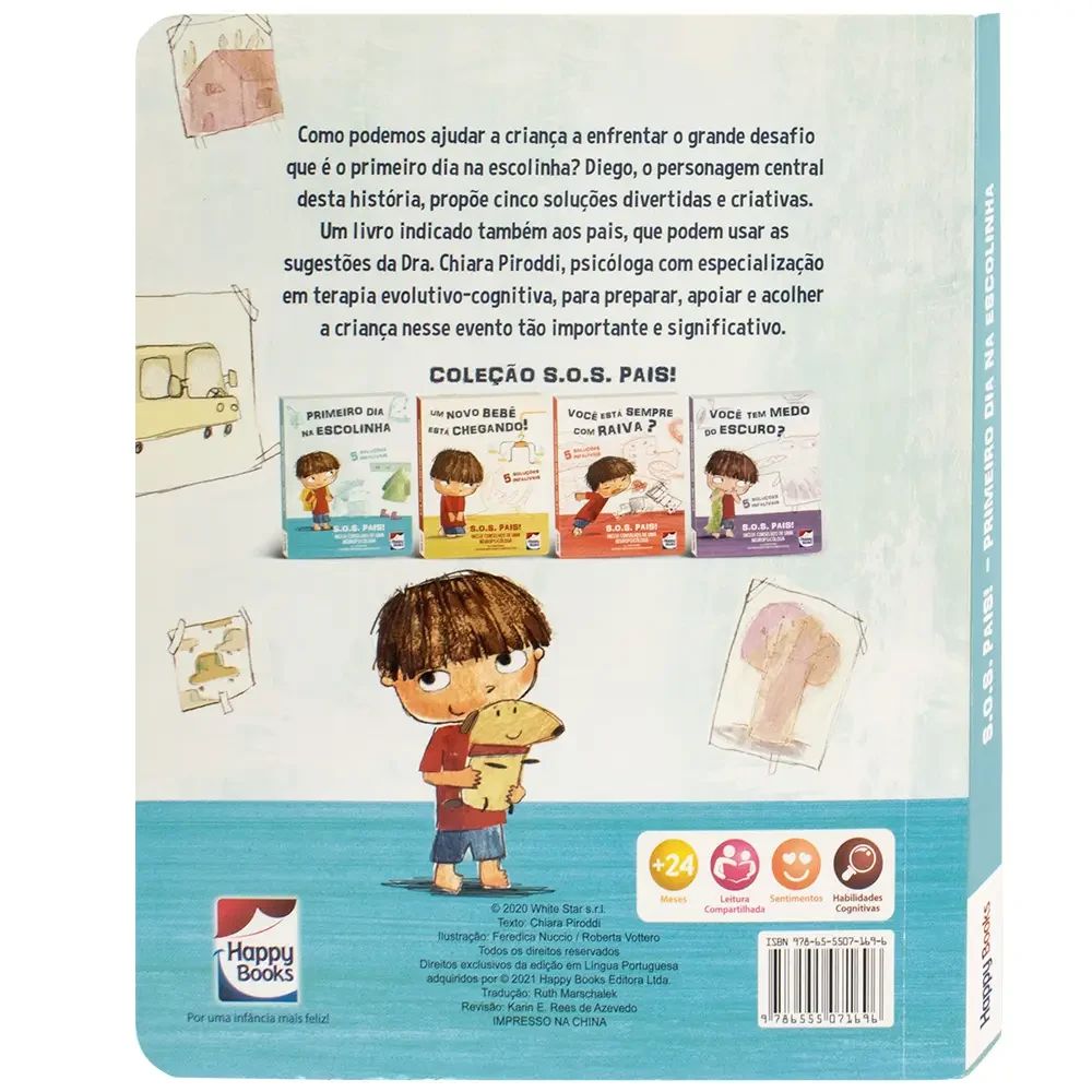 Livro S.O.S. Pais: Primeiro dia na Escolinha