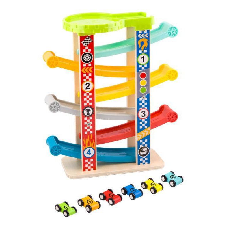 Super Torre de Carros de Madeira - Tooky Toy