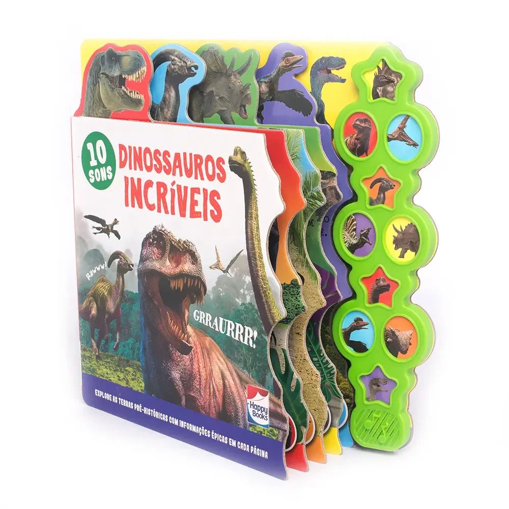 Livro Supersons com abas: Dinossauros Incríveis