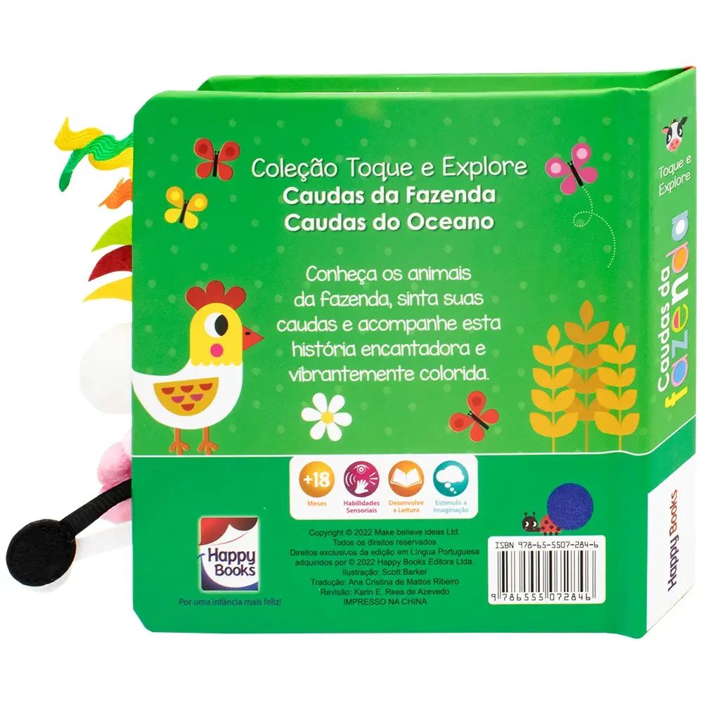 Livro Toque e Explore: Caudas da Fazenda