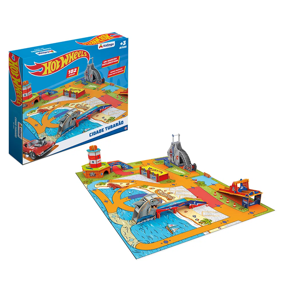 Pista Hot Wheels com Carrinho - Steam - Desafio do Equilibrio