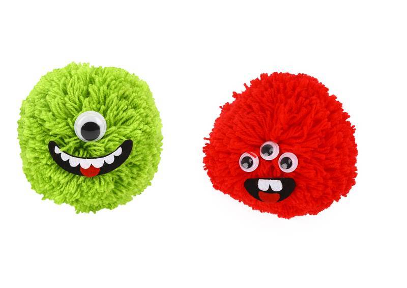 Kit de Artesanato Criando Pom Pom - Crie Monstrinhos Divertidos! - Tooky Toy