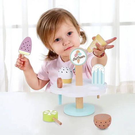 Conjunto de Sorvetes de madeira - Tooky Toy