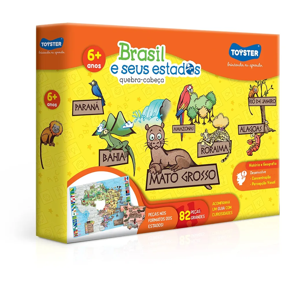 Jogo de Encaixe - Trenzinho de Números - Toyster - Brinquedo Educativo :)