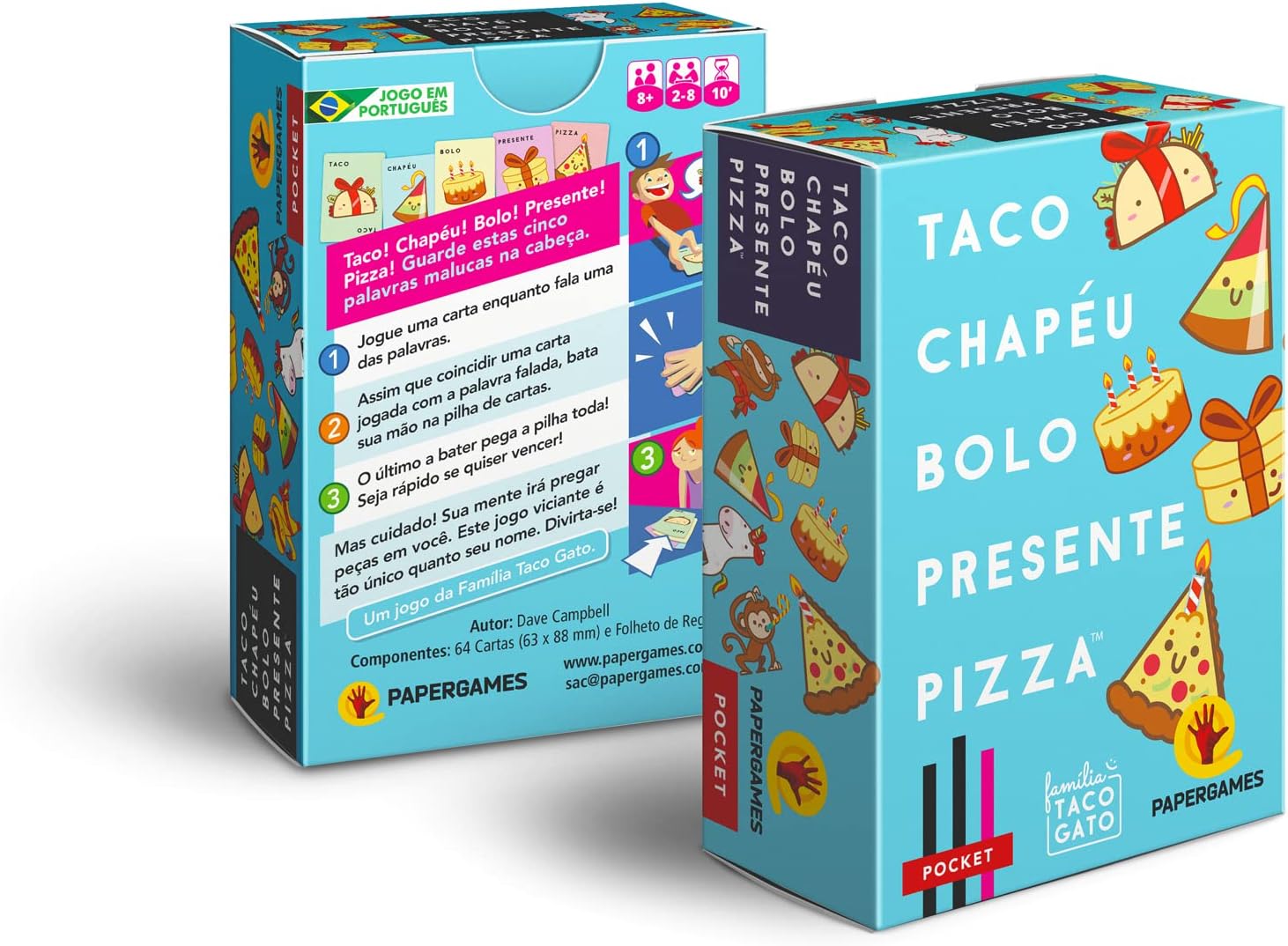 Taco Chapéu Bolo Presente Pizza (Família Taco Gato) - PaperGames - Casa do  Brinquedo® Melhores Preços e Entrega Rápida