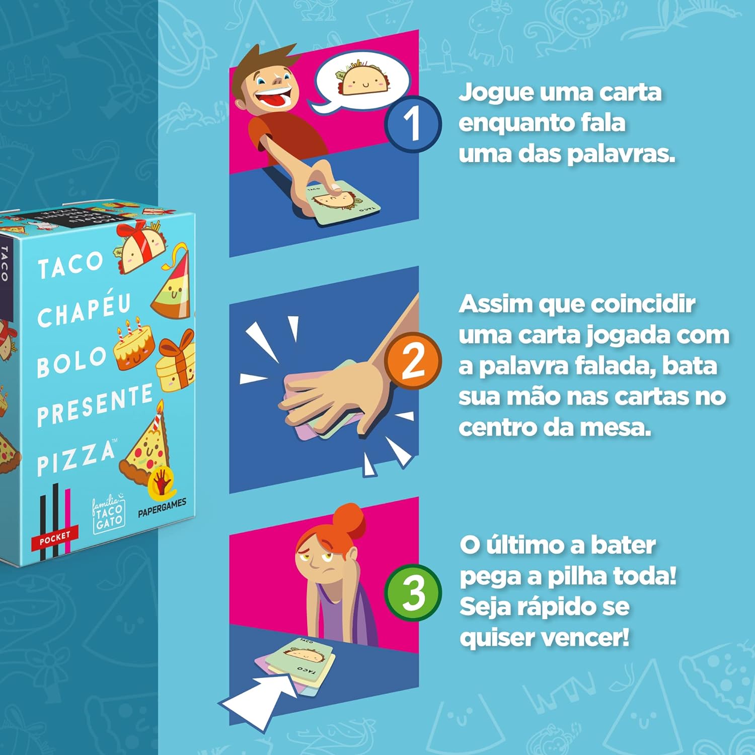 Taco Chapéu Bolo Presente Pizza
