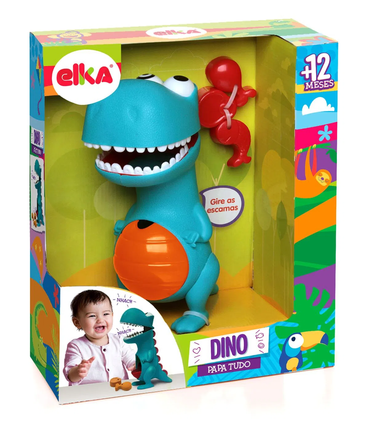 Dino papa tudo - Bebês 0 a 3 anos - Nina Brinca - Brinquedos Educativos e  Jogos Pedagógicos